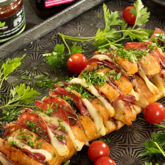 Ciabatta au pesto de tomate 