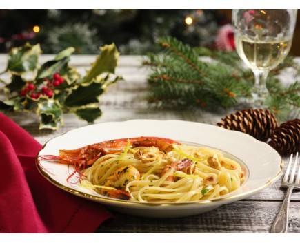  Linguine, crevettes, Limonolio et noisettes