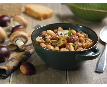 Soupe aux chataignes et champignon porcini