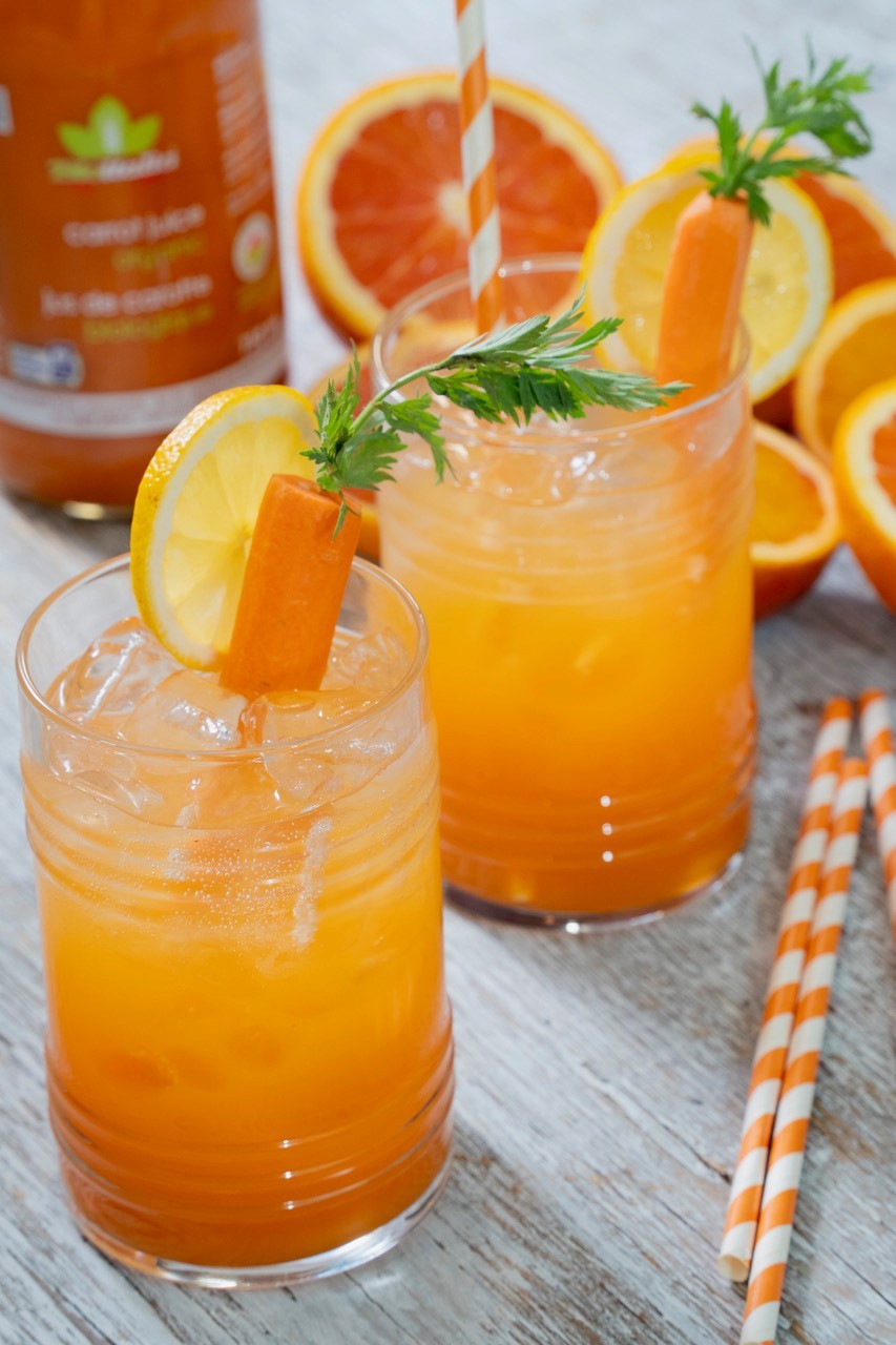 Carrot and citrus mocktail 