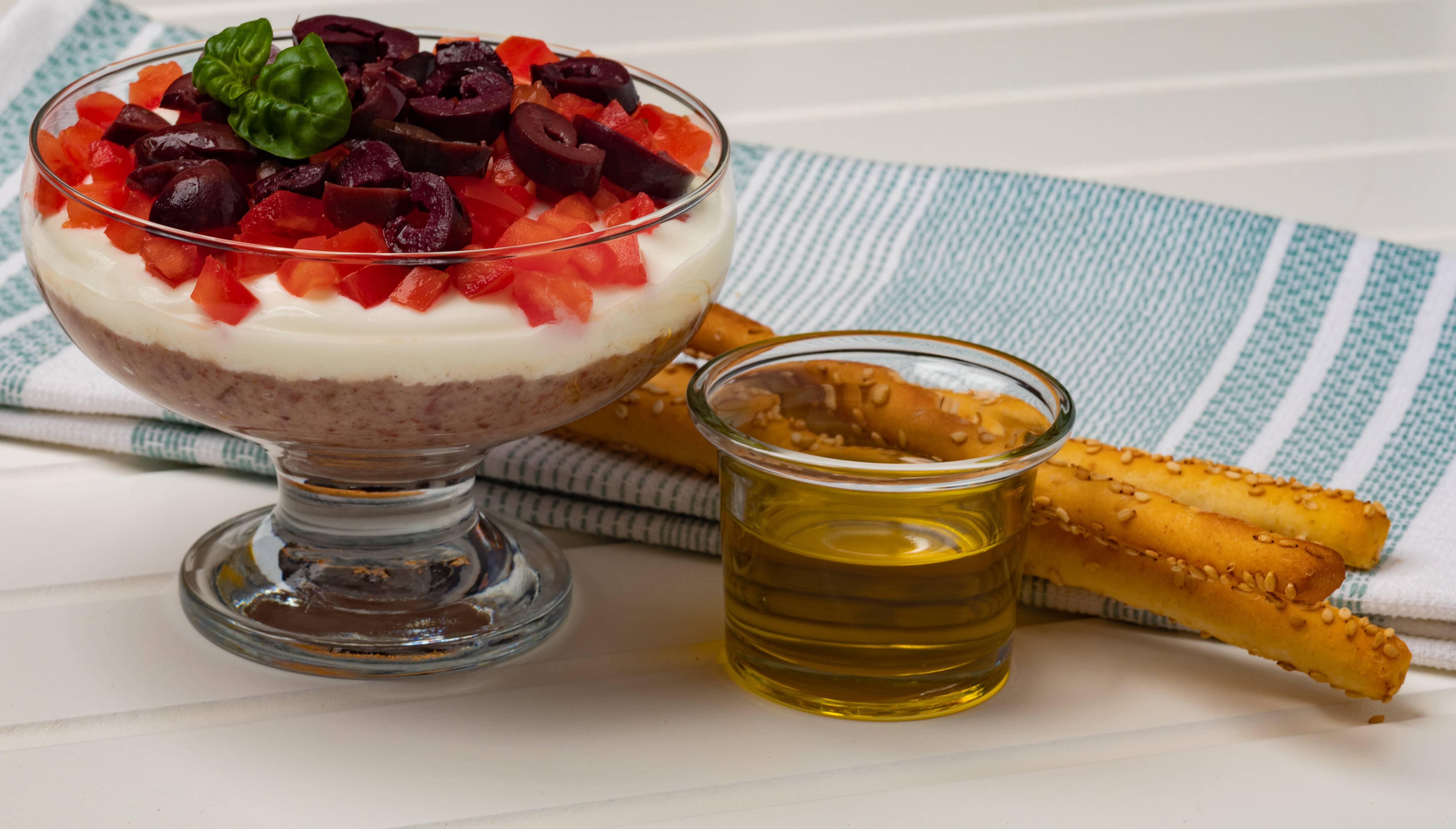 Adzuki beans layered dip